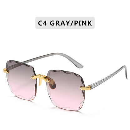 Square Rimless Sunglasses